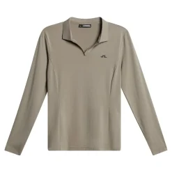 J.Lindeberg Falah Long Sleeve Polo Brindle