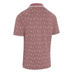 Callaway Geo Cocktail Print Polo Mesa-Rose