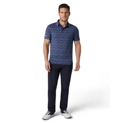 Callaway Geo Cocktail Print Polo Blå Peacoat Sale