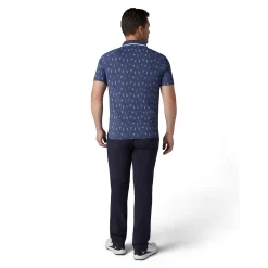 Callaway Geo Cocktail Print Polo Blå Peacoat Sale