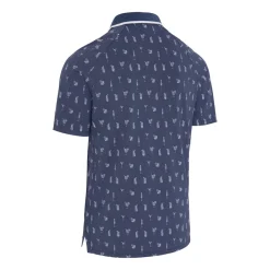 Callaway Geo Cocktail Print Polo Blå Peacoat Sale