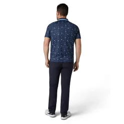 Callaway Golf Collection Print Polo Blå Peacoat Discount