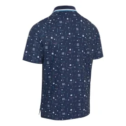 Callaway Golf Collection Print Polo Blå Peacoat Discount