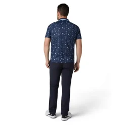 Callaway Golf Collection Print Polo Blå Peacoat Discount