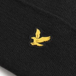 Lyle & Scott Golf Merino Blend Beanie Jet-Black New