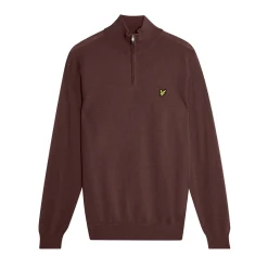 Lyle & Scott Golf Quarter Zip Merino Jumper Rosa Berry Hot
