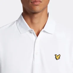 Lyle & Scott Golf Tech Polo Vit Vit (626) Discount
