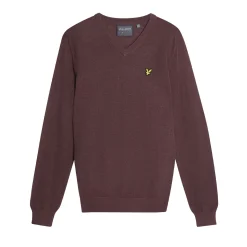 Lyle & Scott Golf V Neck Pullover Rosa Berry Sale