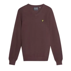 Lyle & Scott Golf V Neck Pullover Rosa Berry Sale