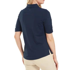 FootJoy Half Sleeve Ruched Lisle Blå Navy Best