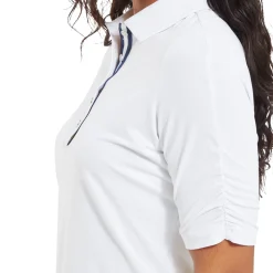 FootJoy Half Sleeve Ruched Lisle Vit White Outlet