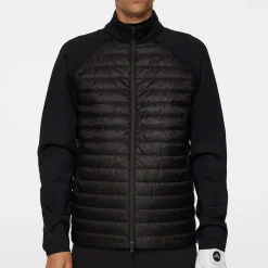 J.Lindeberg Hayden Quilt Hybrid Jacket Svart Black Discount