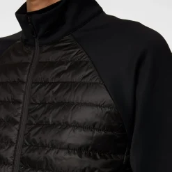 J.Lindeberg Hayden Quilt Hybrid Jacket Svart Black Discount