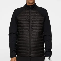 J.Lindeberg Hayden Quilt Hybrid Jacket Svart Black Discount