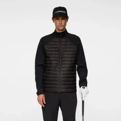 J.Lindeberg Hayden Quilt Hybrid Jacket Svart Black Discount