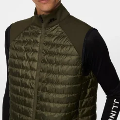 J.Lindeberg Hayden Quilt Hybrid Vest Forest-Green Outlet