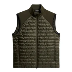 J.Lindeberg Hayden Quilt Hybrid Vest Forest-Green Outlet