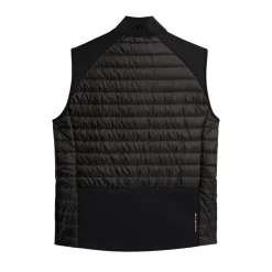 J.Lindeberg Hayden Quilt Hybrid Vest Svart Black New