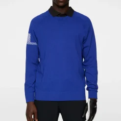 J.Lindeberg Heath Knitted Sweater Clematis-Blue Online