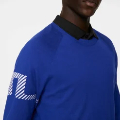 J.Lindeberg Heath Knitted Sweater Clematis-Blue Online