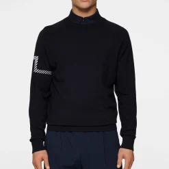 J.Lindeberg Heath Knitted Sweater Blå JL Navy Sale