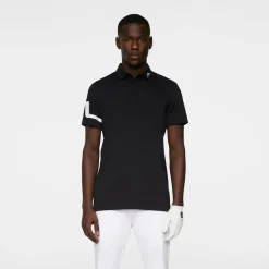 J.Lindeberg Heath Regular Fit Golf Polo Svart Black