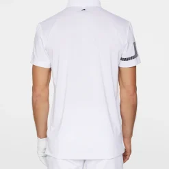 J.Lindeberg Heath Strike Polo Vit White New