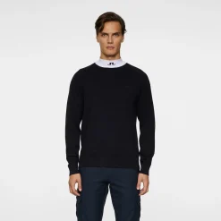 J.Lindeberg Henry Knitted Sweater Blå JL Navy