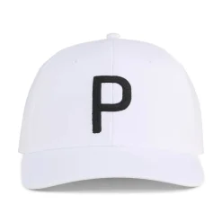 Puma Heritage P Tech Cap White Glow- Black