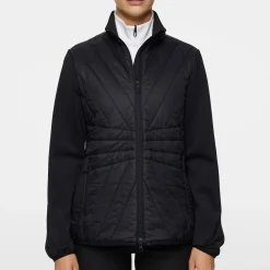 J.Lindeberg Holma Quilt Hybrid Svart Black Sale