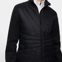 J.Lindeberg Holma Quilt Hybrid Svart Black Sale