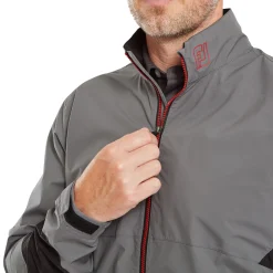 FootJoy Hydrolite X Jacket Charcoal With Black & Red Sale