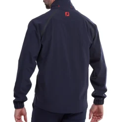 FootJoy Hydrotour Jacket Navy With Black And Bright Red Clearance