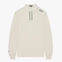 Malbon Golf JP LS Cotton Modal Pique Vit Cream Discount