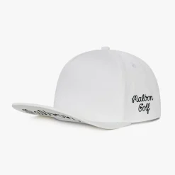 Malbon Golf JP 5 Panel Hat Vit White Clearance