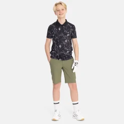 Bogeys & Birdies Jr 4-Way Stretch Short Leaf Clover Green New