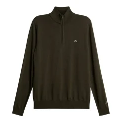 J.Lindeberg Kian Zipped Sweater Forest-Green Online