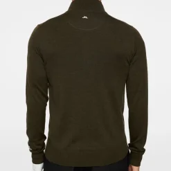 J.Lindeberg Kian Zipped Sweater Forest-Green Online