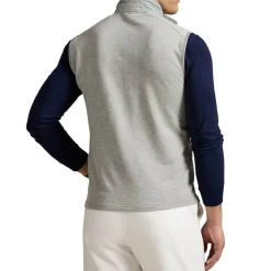 Ralph Lauren Knit Full Zip Vest Performance Wool Andover Heather Best