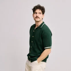 Local Rule Knit Polo Grön Green Online
