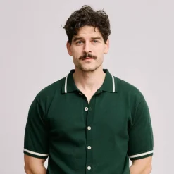 Local Rule Knit Polo Grön Green Online