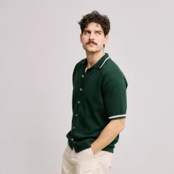 Local Rule Knit Polo Grön Green Online