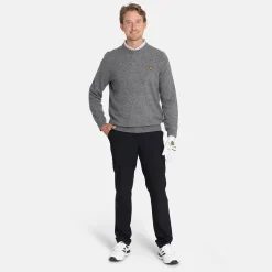 Lyle & Scott Lambswool Blend Crew Grey Sidewalk (X930) Outlet