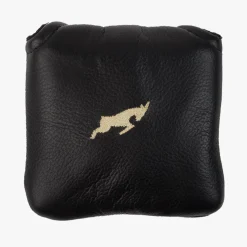 Goatlane Leather Headcover Putter Mallet Svart Black Best