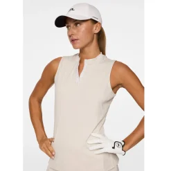 J.Lindeberg Leya Sleeveless Top Moonbeam Discount