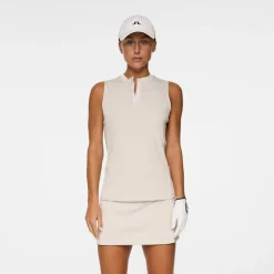 J.Lindeberg Leya Sleeveless Top Moonbeam Discount