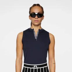J.Lindeberg Leya Sleeveless Top Blå JL Navy Outlet