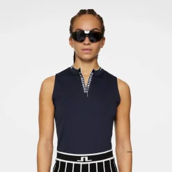J.Lindeberg Leya Sleeveless Top Blå JL Navy Outlet