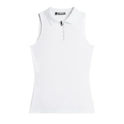 J.Lindeberg Leylo Sleeveless Top Vit White Outlet