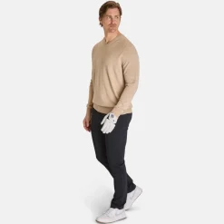 Callaway Ls V-Neck Merino Beige Heather Discount